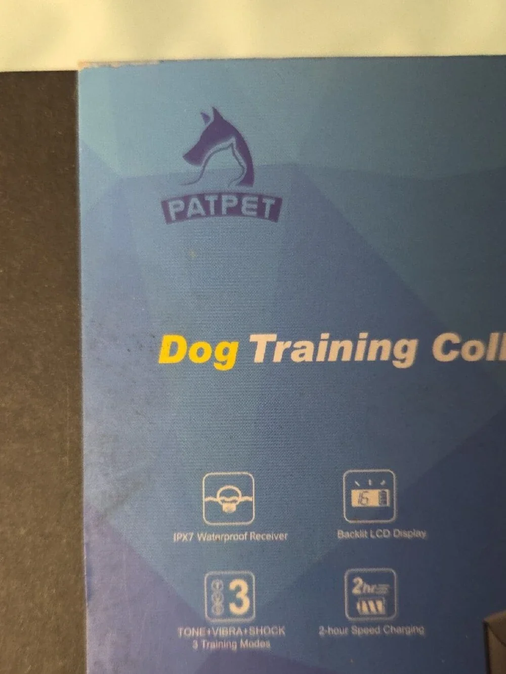 PatPet Black Dog Training Collar with Remote - p-collar 640